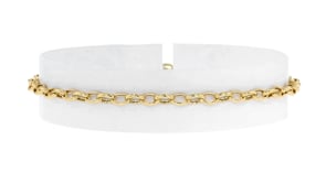 3.2mm 14kt Yellow Gold Cable Chain Bracelet