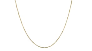 14kt Yellow Gold Round Box Chain Necklace