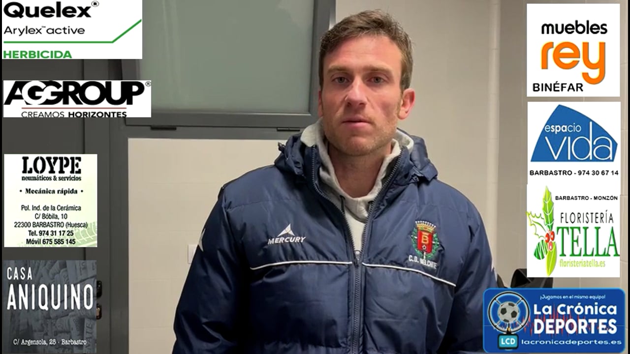 JOSÉ CARLOS COLLADOS (Entrenador Belchite) CD Belchite 1-0 CD Caspe / Jornada 28 / 3ª División