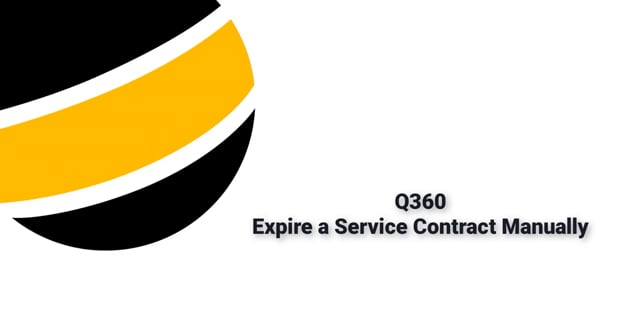 Expire a Service Contract