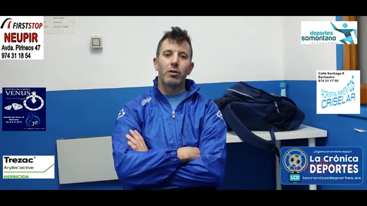 CARLOS GALLIZO (Entrenador Santa Anastasia) Santa Anastasia 0-2 CD Cuarte / Jornada 28 / 3ª División