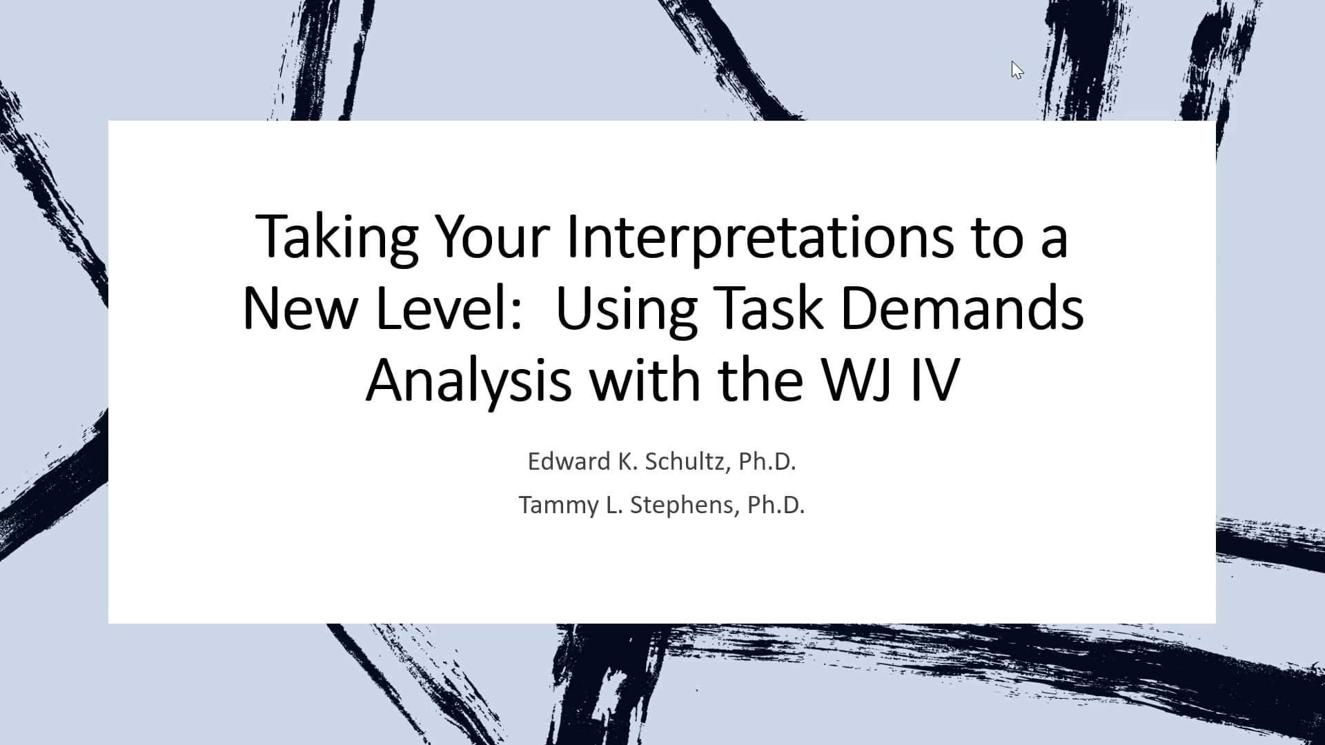 Taking Your Interpretations to a New Level: Using Task Demands Analysis ...