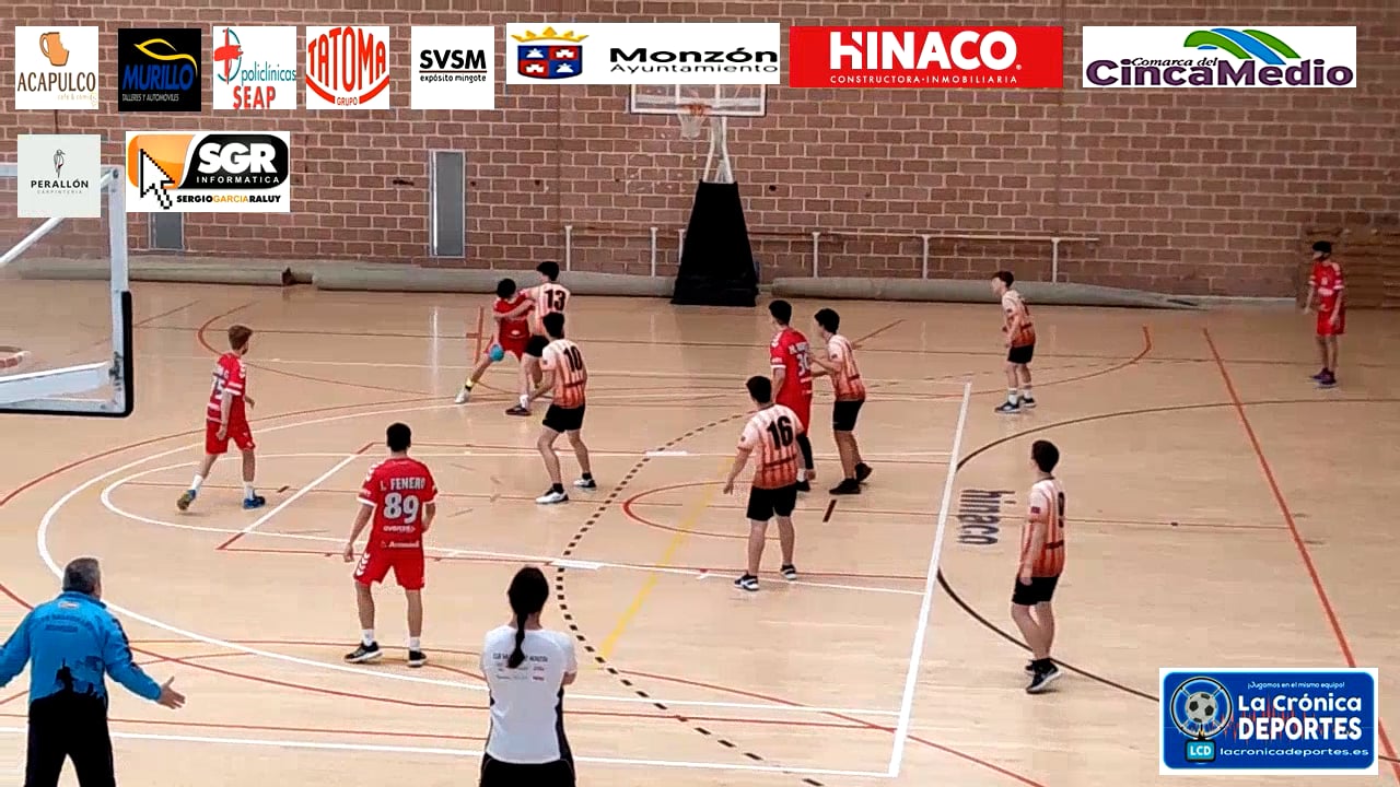 Balonmano Autonómica Cadete Grupo C Gimnasio CDM Monzón-43-36-BM Huesca Lasaosa C