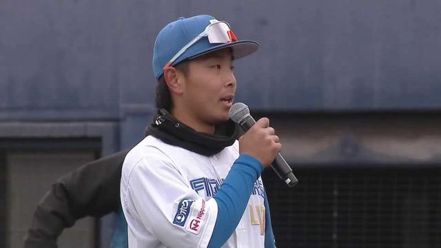 【ファーム】3月23日 ファイターズ・上野響平 ヒーローインタビュー