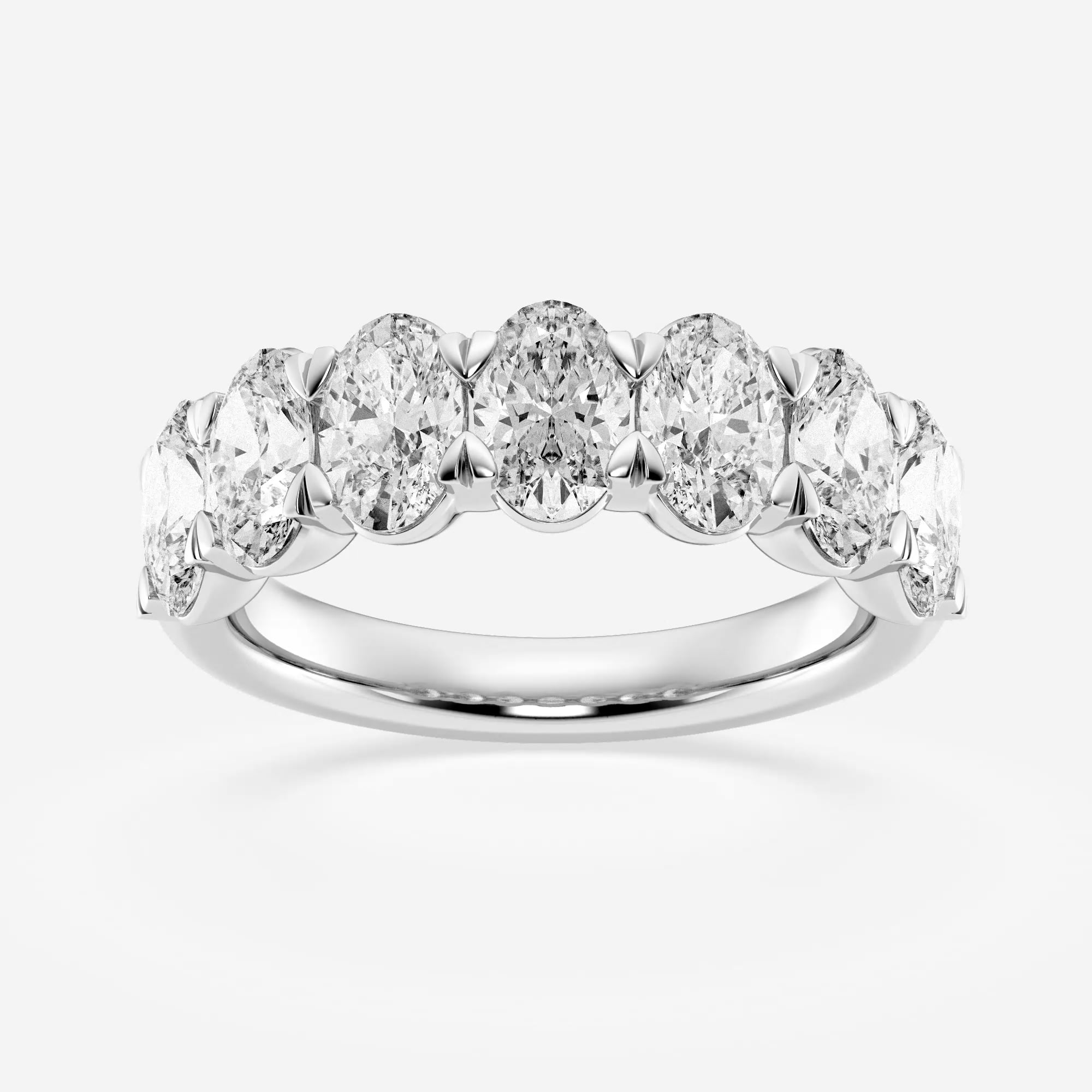 product video for 3 ctw Oval Lab Grown Diamond Seven-Stone Anniversary Band