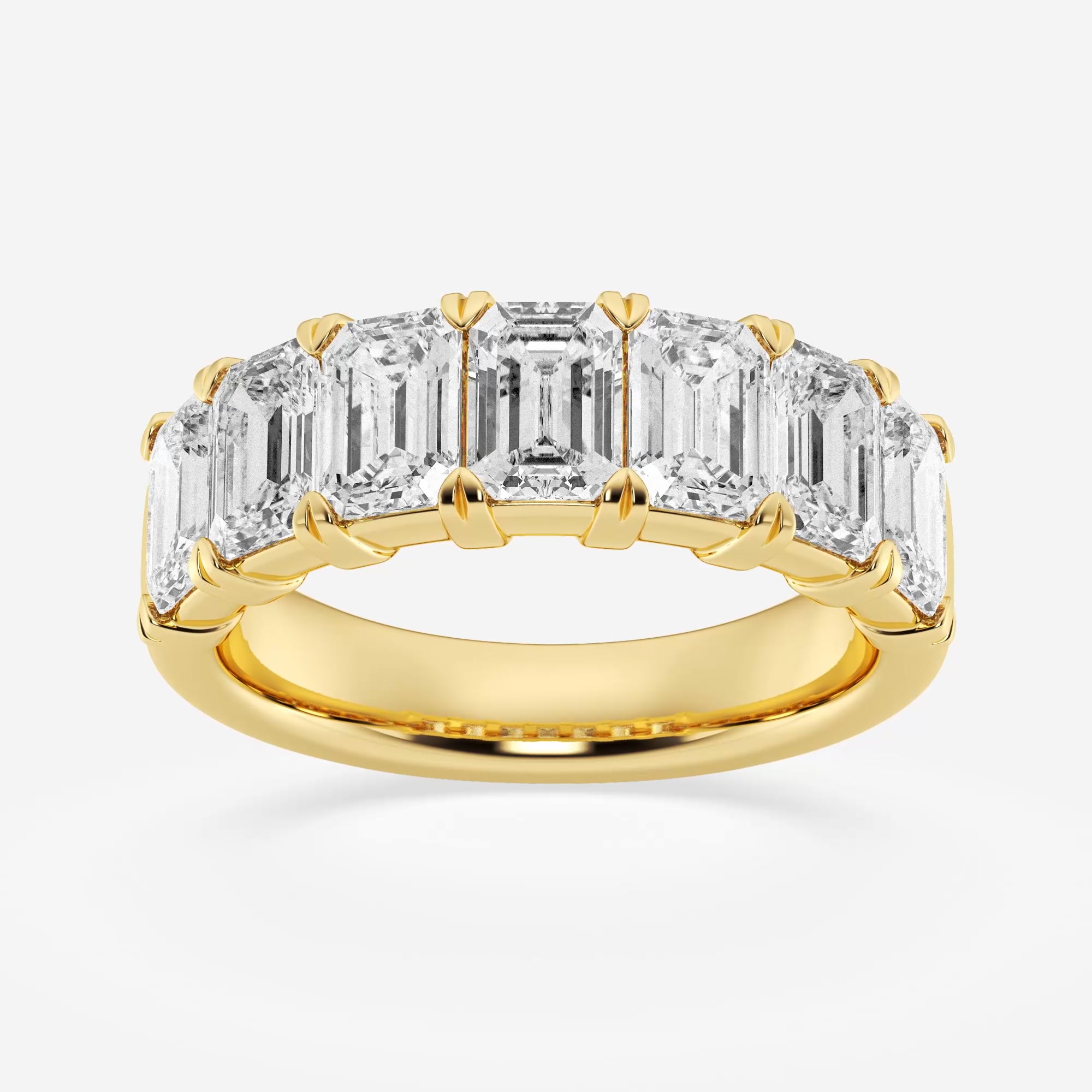 product video for 4 ctw Emerald Lab Grown Diamond Seven-Stone Anniversary Band