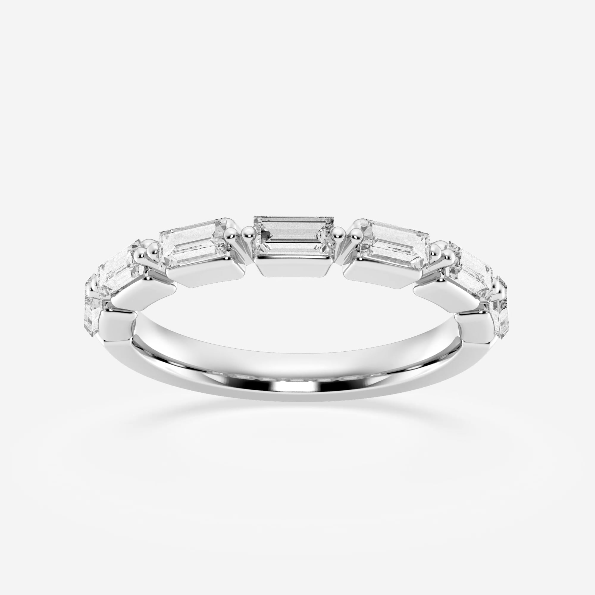 product video for 3/4 ctw Baguette Lab Grown Diamond Floating Stackable Ring