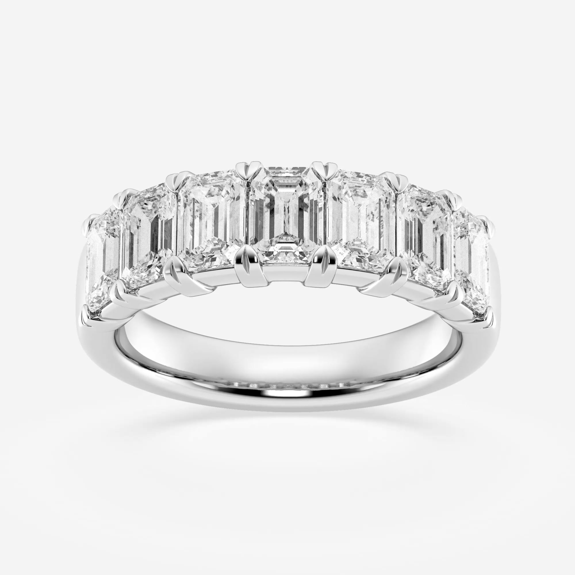 product video for 3 ctw Emerald Lab Grown Diamond Seven-Stone Anniversary Band