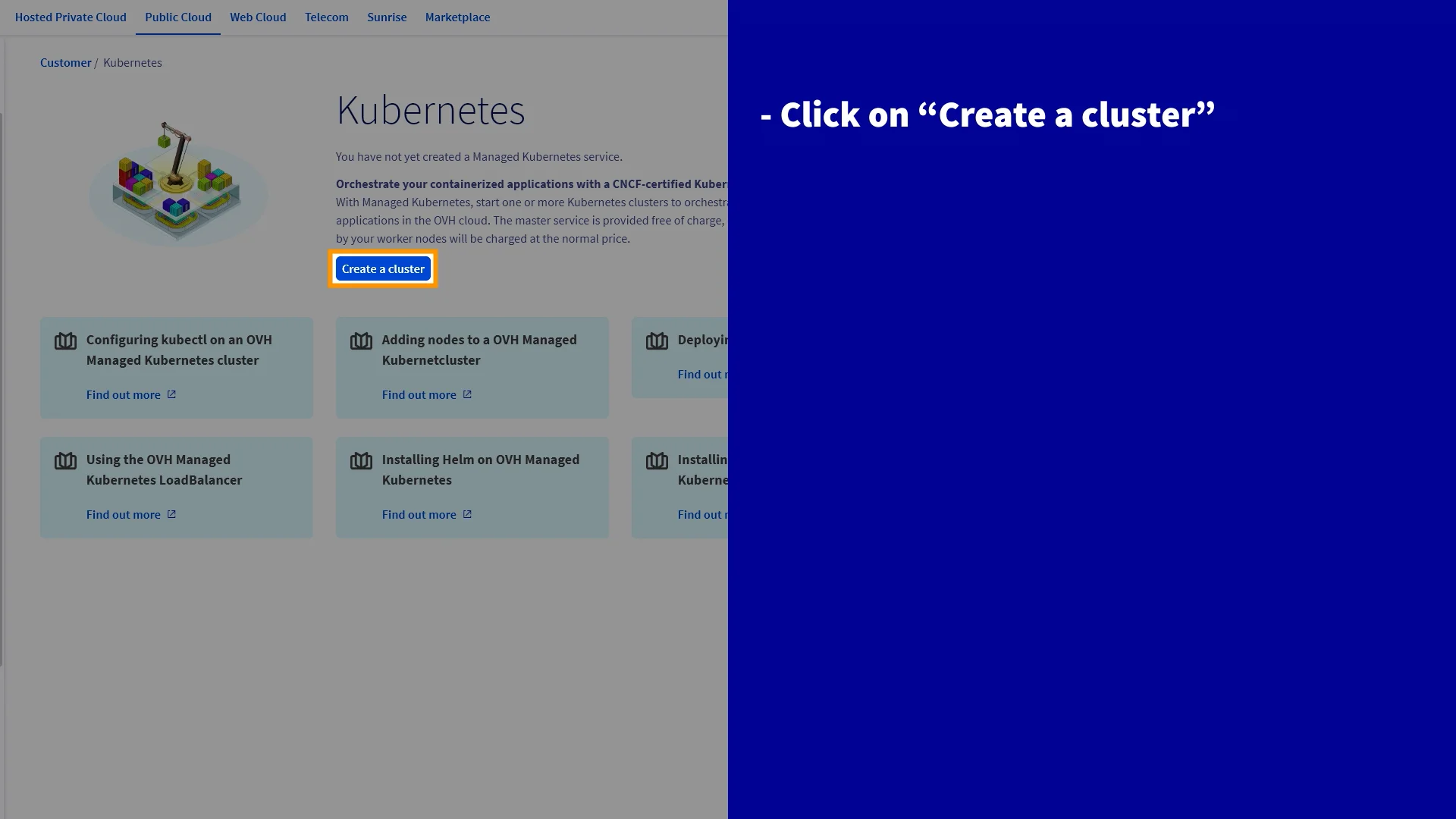 Create a Managed Kubernetes Service on OVHcloud Public Cloud on Vimeo