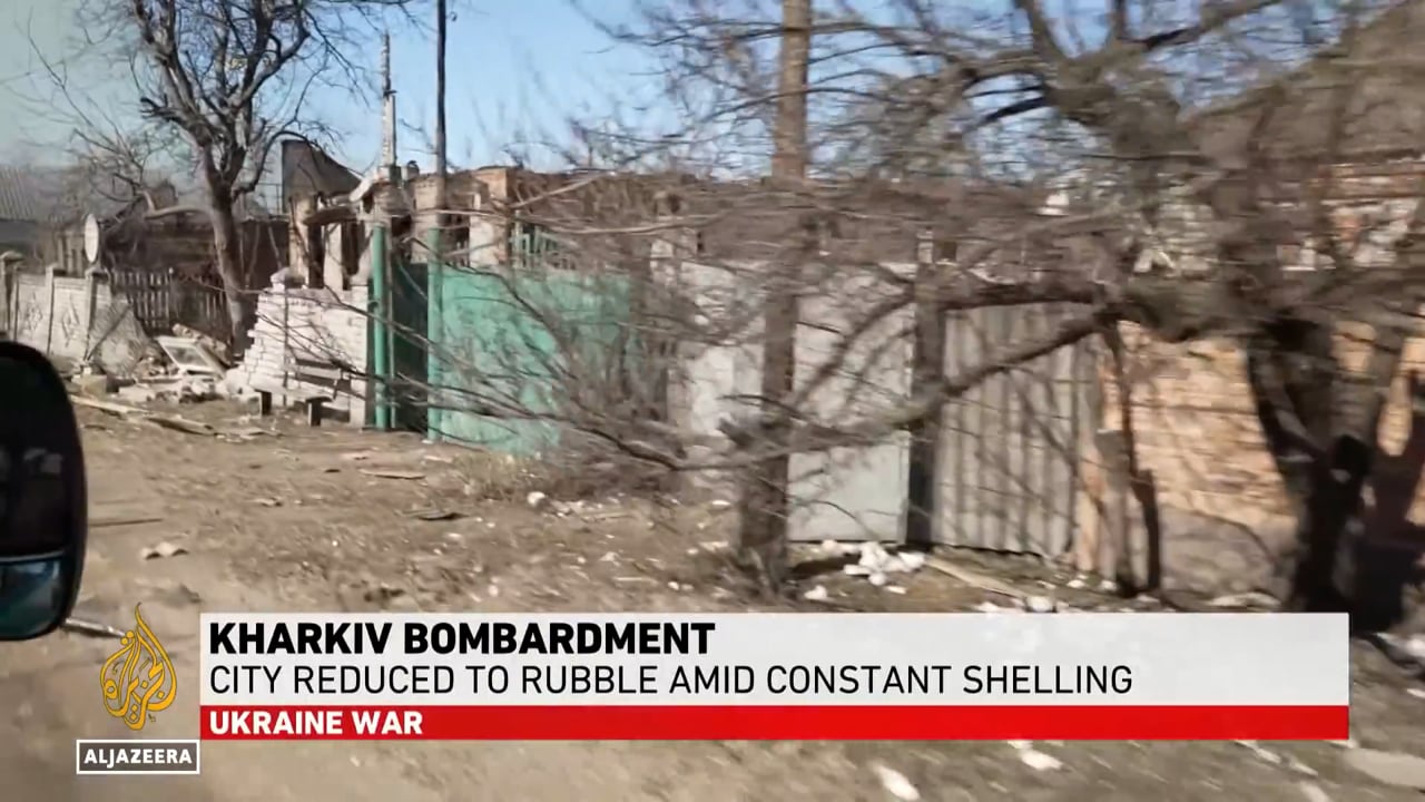 War in Ukraine - Kharkiv 22 March 2022 - Ukraine’s Kharkiv under relentless Russian bombardment