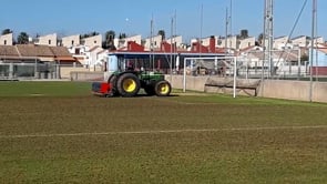 Canvi de gespa natural per artificial al camp de futbol