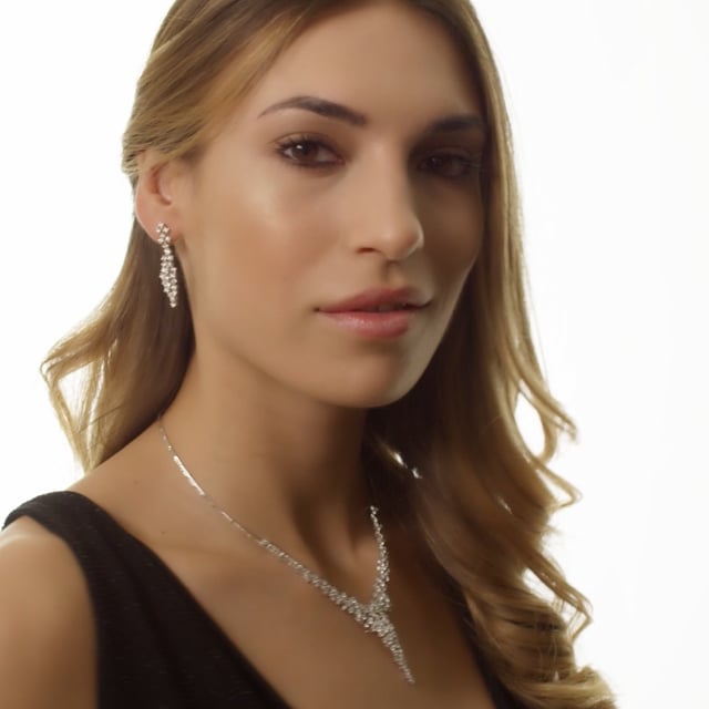 5,90 Karat Diamant Halskette aus Platin