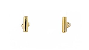 14kt Yellow Gold Bar Earrings