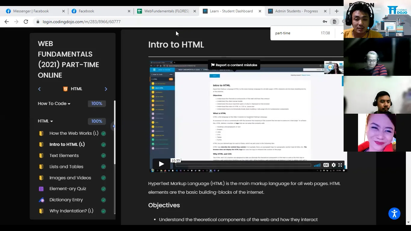 Web Development - Week 1, Day 2 on Vimeo