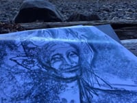 Crafting a Touch Drawing on the Beach