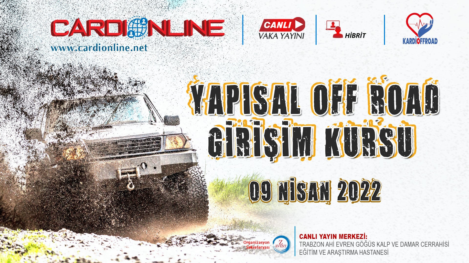Cardionline Yapısal Off Road Girişim Kursu 9 Nisan 2022, Trabzon