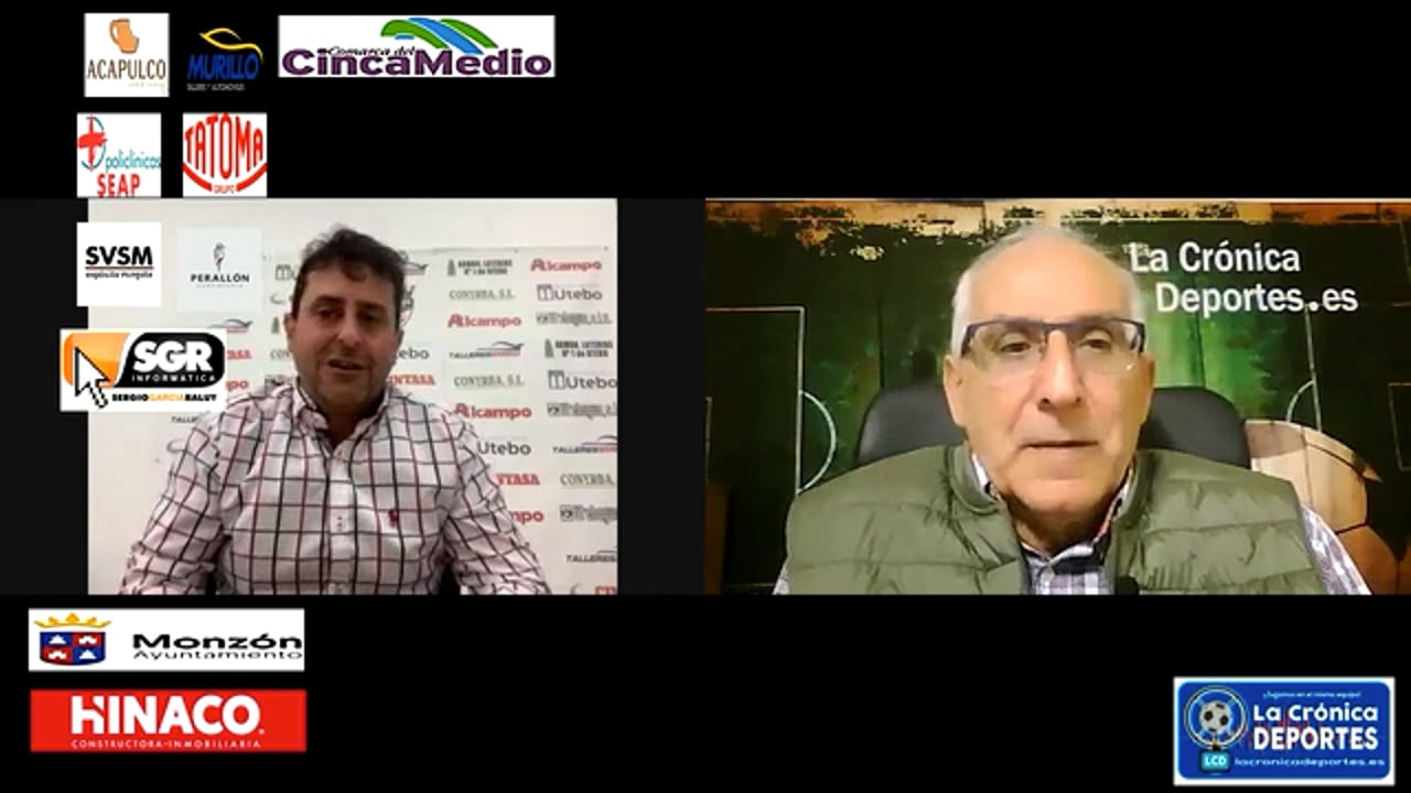 ALFONSO  ORCAJO, PRESIDENTE DEL C.F.UTEBO , ACTUAL LÍDER DE LA 3ª RFEF EN  EL GRUPO ARAGONÉS