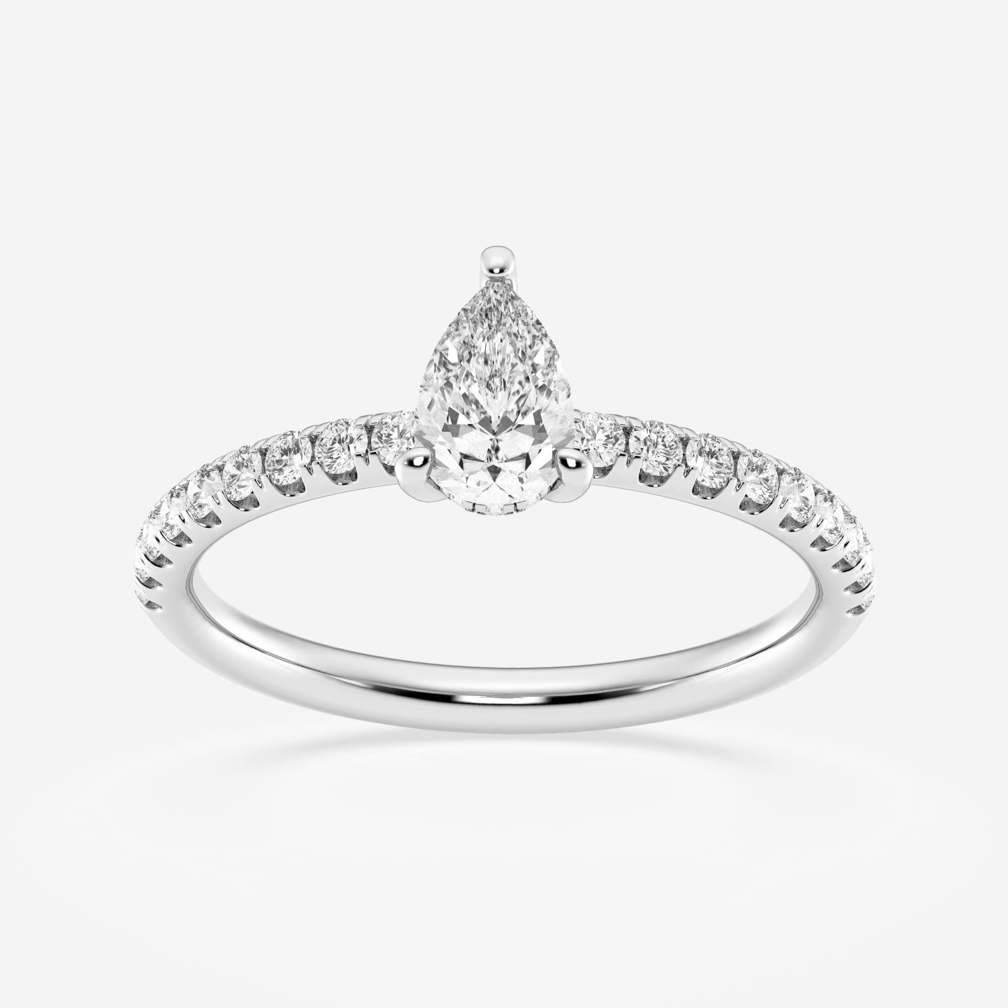 product video for 7/8 ctw Pear Lab Grown Diamond Hidden Halo Engagement Ring