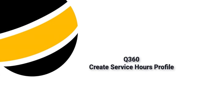Create Service Coverage Hours Profiles