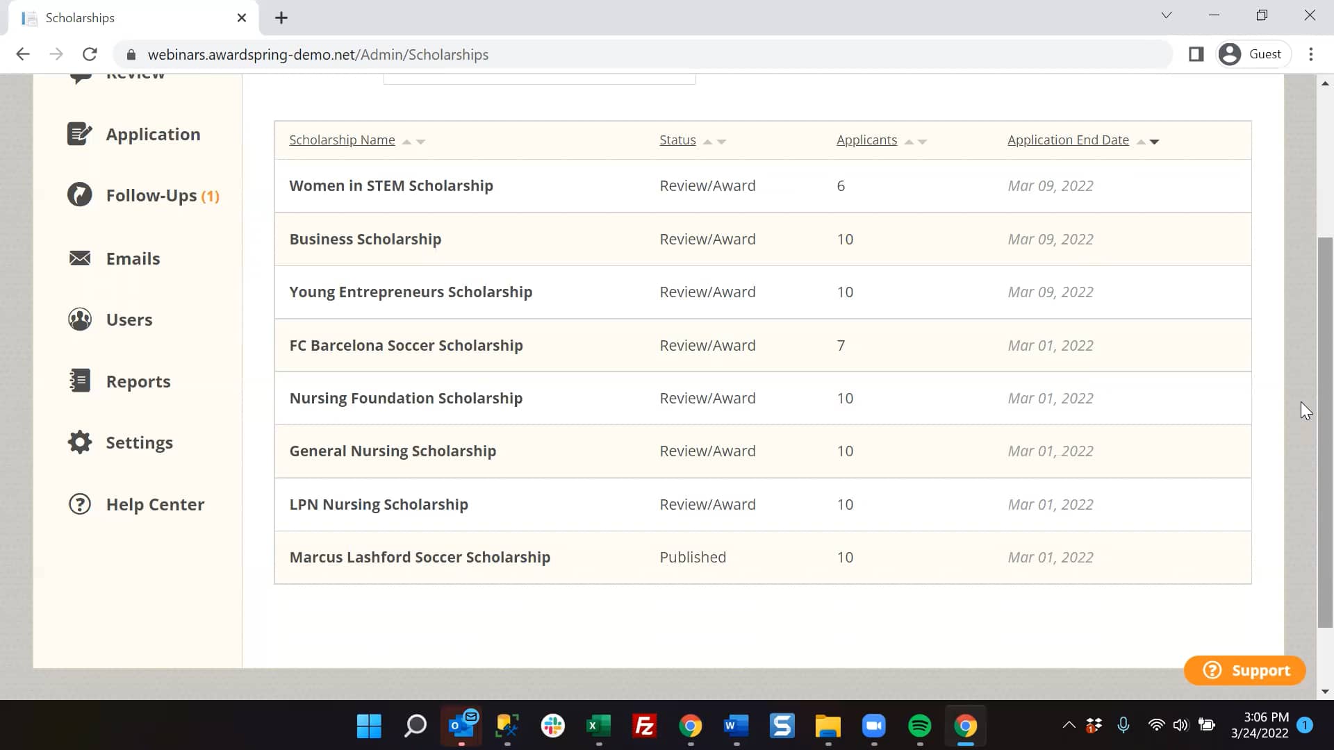 AwardSpring inar Reviewing (3/24/2022) on Vimeo