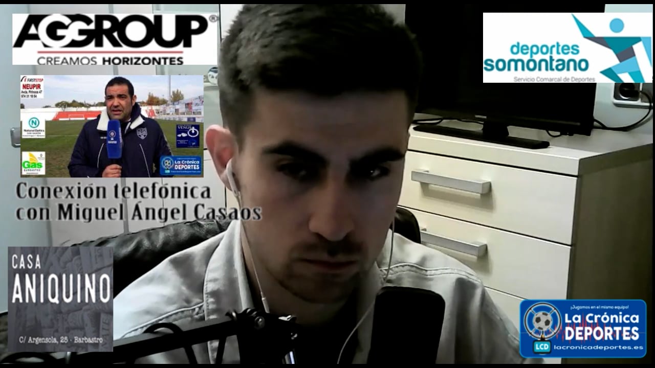 LA PREVIA / Giner Torrero - UD Barbastro / MIGUEL ÁNGEL CASAOS (Entrenador Giner) Jornada 29 / 3ª División