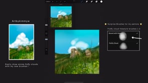 50 Procreate Cloud Brushes Hi-res, a Brush Add-On by Artbykimmyw
