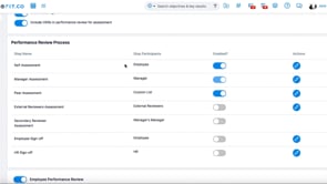 How do I add a review initiator or admin for performance management module?