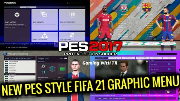 PES Social on X: PES 2017, FIFA 21 GRAPHIC MENU v1.0.0 -   PES2017