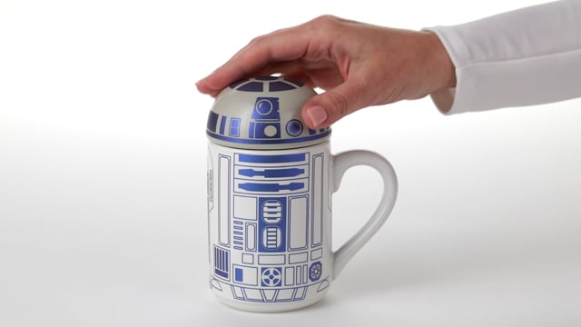 R2D2 - Star Wars Art - Purple Coffee Mug by Studio Grafiikka - Pixels