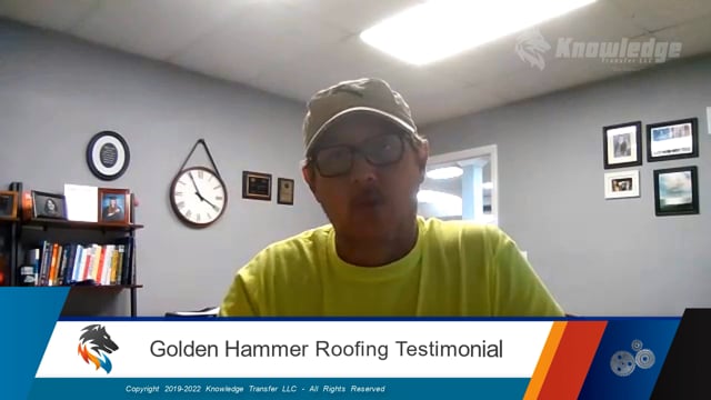 (2022) Ed Callaway Golden Hammer Roofing Contractor Testimonial