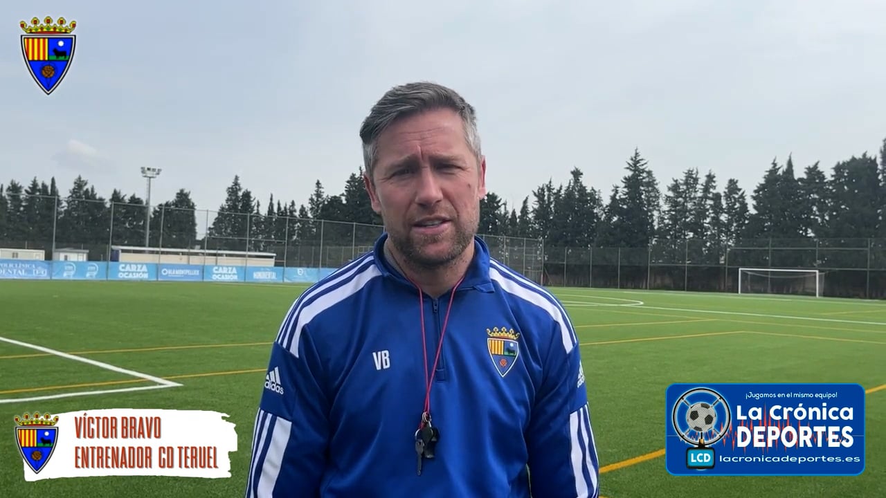 LA PREVIA / Terrassa FC - CD Teruel / VÍCTOR BRAVO (Entrenador Teruel) J 27 / 2ª RFEF - Grupo 3 / Fuente: YouTube CD Teruel