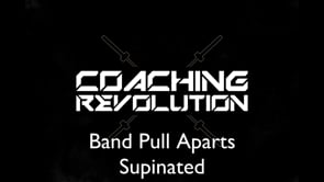 Band Pull Aparts Supinated