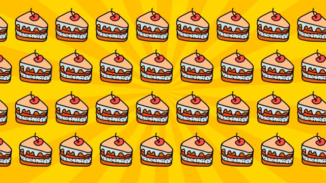 conjunto de pegatinas de pastel de cumpleaños de dibujos animados de dibujo  a mano 6328049 Vector en Vecteezy