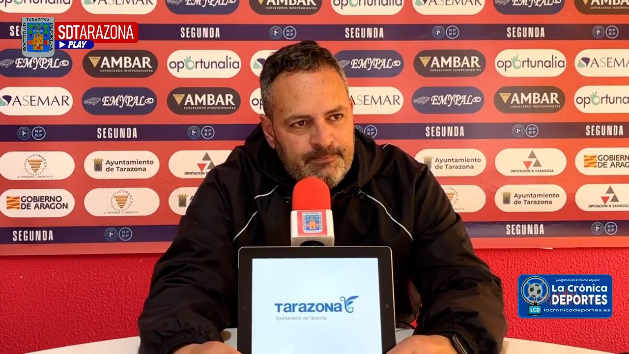 LA PREVIA / Peña Deportiva - SD Tarazona / DAVID NAVARRO (Entrenador Tarazona) J 27 / 2ª RFEF - Grupo 3 / Fuente: Facebook SD Tarazona