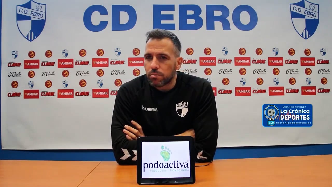 LA PREVIA / Cerdanyola FC - CD Ebro / RAÚL JARDIEL (Entrenador Ebro) Jornada 27 / 2ª RFEF - Grupo 3 / Fuente: Twitter CD Ebro
