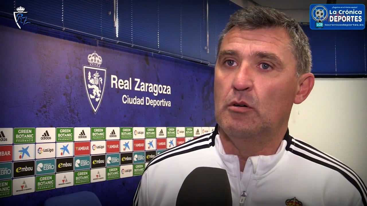 EMILIO LARRAZ (Entrenador D. Aragón) ANÁLISIS de la victoria frente al AT Monzón y PREVIA del partido Deportivo Aragón - CD Robres / J 29 / 3ª División / Fuente: YouTube Real Zaragoza
