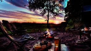 camping, fire, firepit