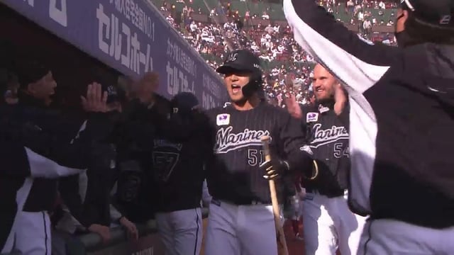【8回表】チームを救う一発!! マリーンズ・山口航輝の逆転3ランホームラン!! 2022年3月27日 東北楽天ゴールデンイーグルス 対 千葉ロッテマリーンズ