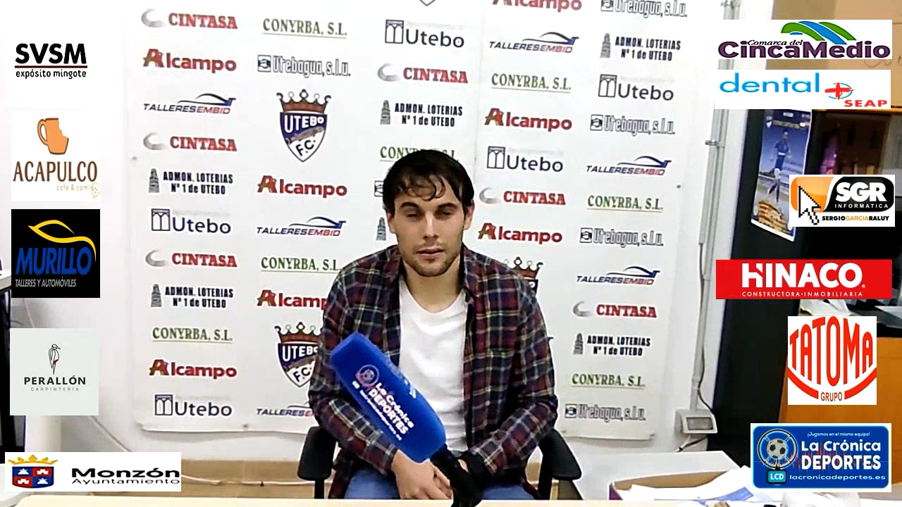 ADAN  PEREZ CAVERO (Jugador Utebo) Utebo 1-0 At.Monzón / J 29 / 3ª División