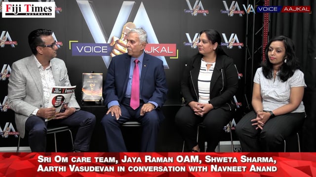 A chat with those who serve the community - Sri Om Care team, Jaya Raman OAM, Shweta Sharma, Aarthi Vasudevan in conversation with Navneet Anand