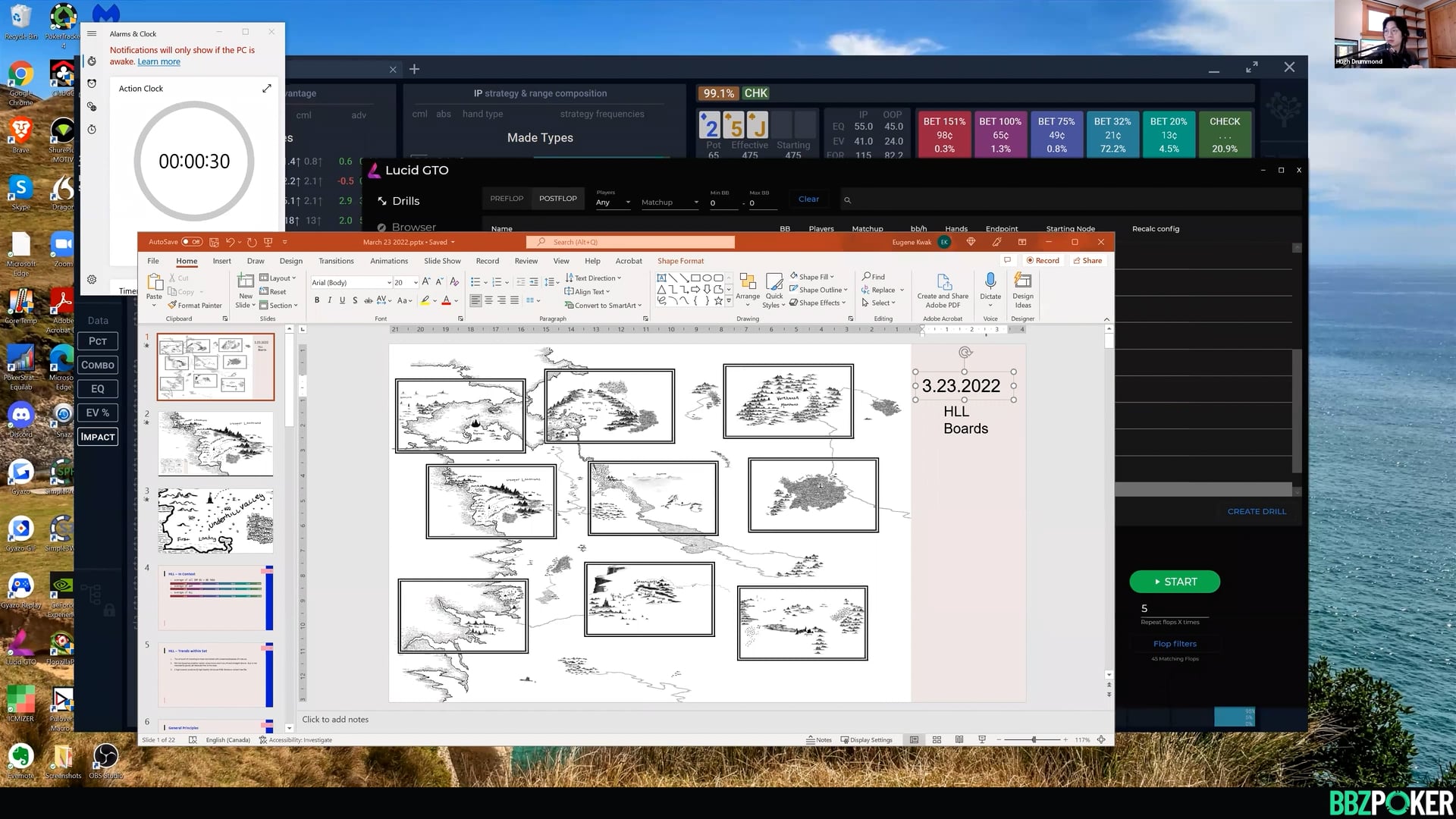 SRP (BTN v BB 50bb) {HLL Boards}: BB Flop Defense