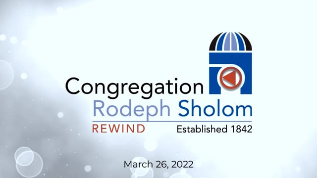Shabbat Morning 3/26/2022