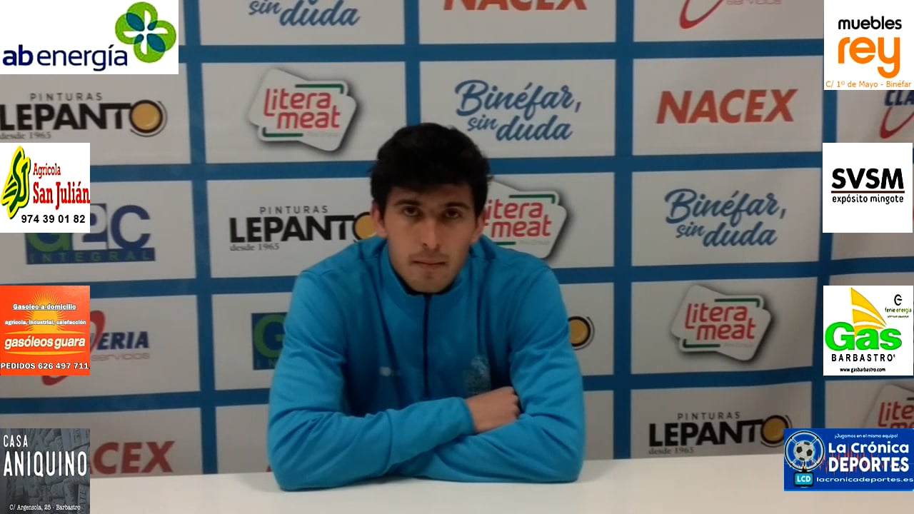 CARLOS VALENCIA (Jugador CD Binéfar) Binéfar 3-1 Santa Anastasia / J 29 / 3ª División