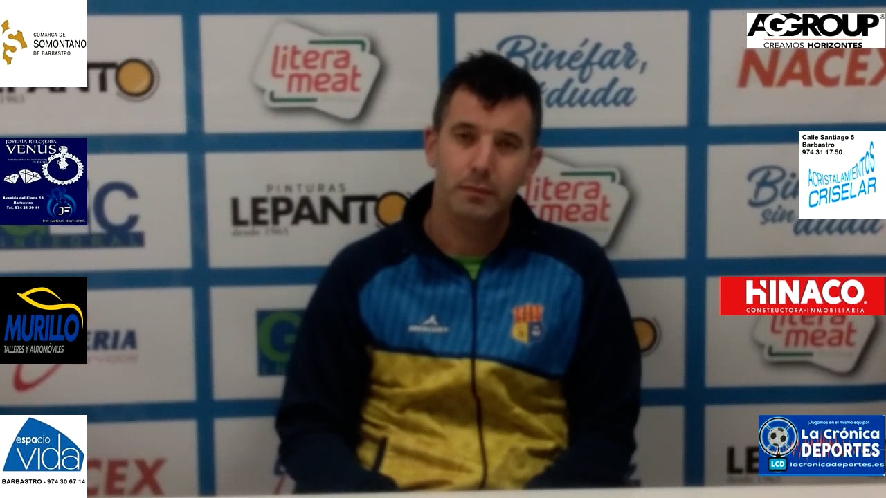 CARLOS GALLIZO (Entrenador Santa Anastasia) Binéfar 3-1 Santa Anastasia / J 29 / 3ª División