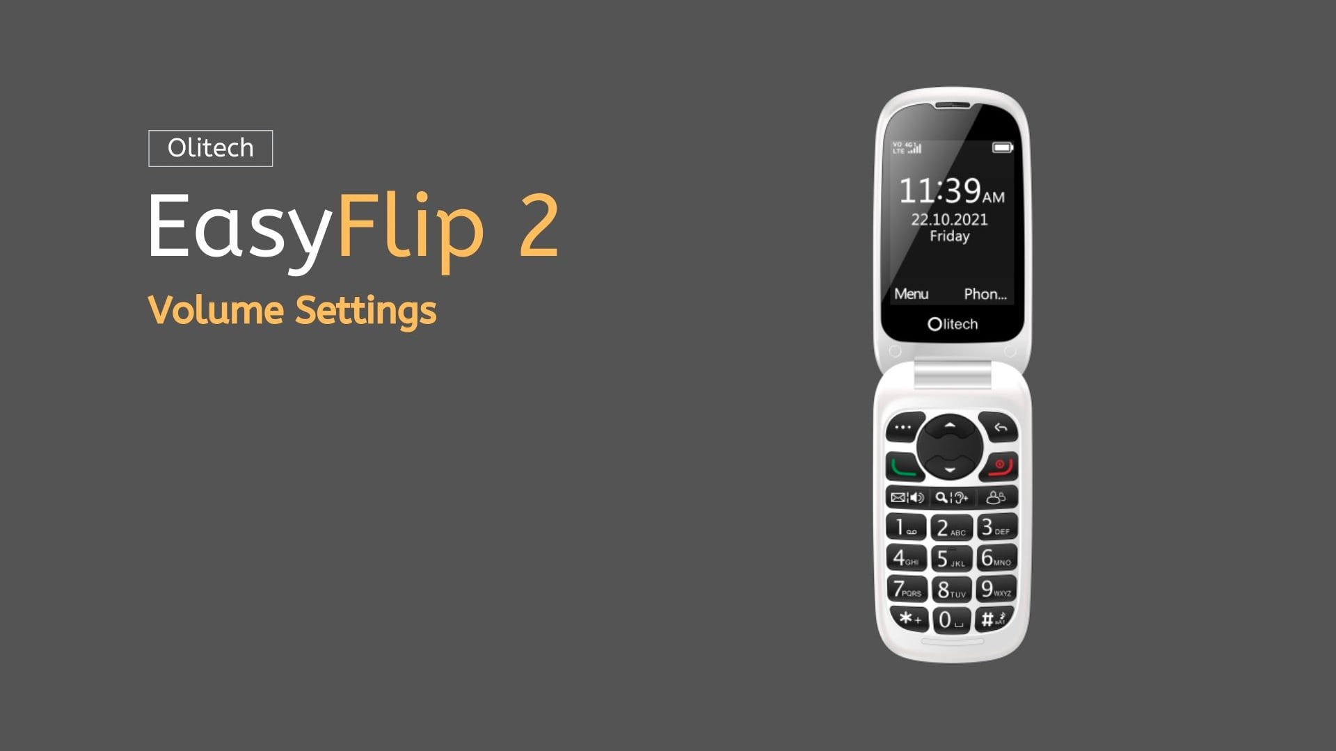 Olitech EasyFlip 2 Volume Settings