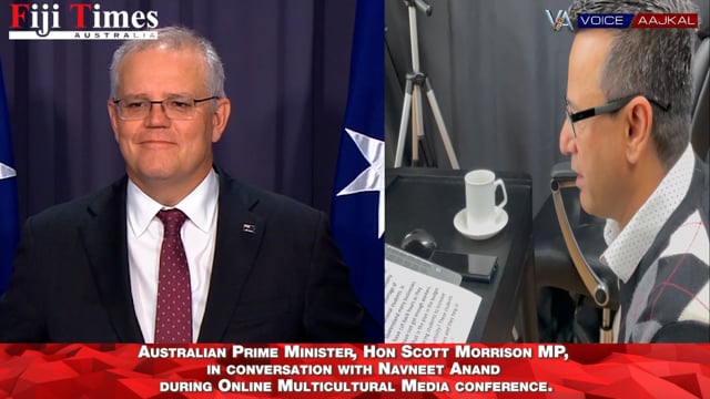 A privilege for any media person, a quick chat to the Australian Prime Minister Scott Morrison. How I wish it was a longer interview!