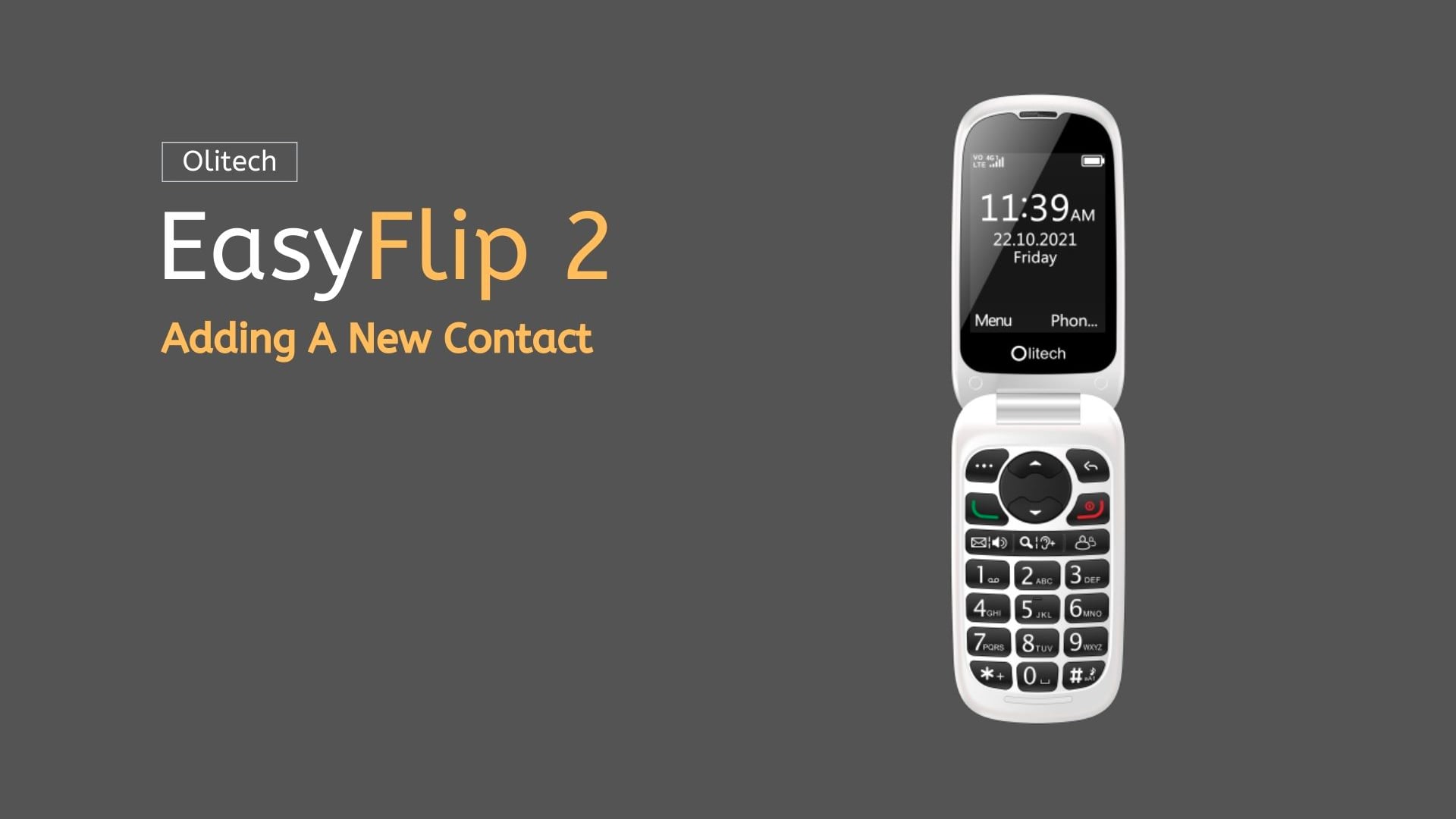 Olitech EasyFlip 2 - Adding A New Contact