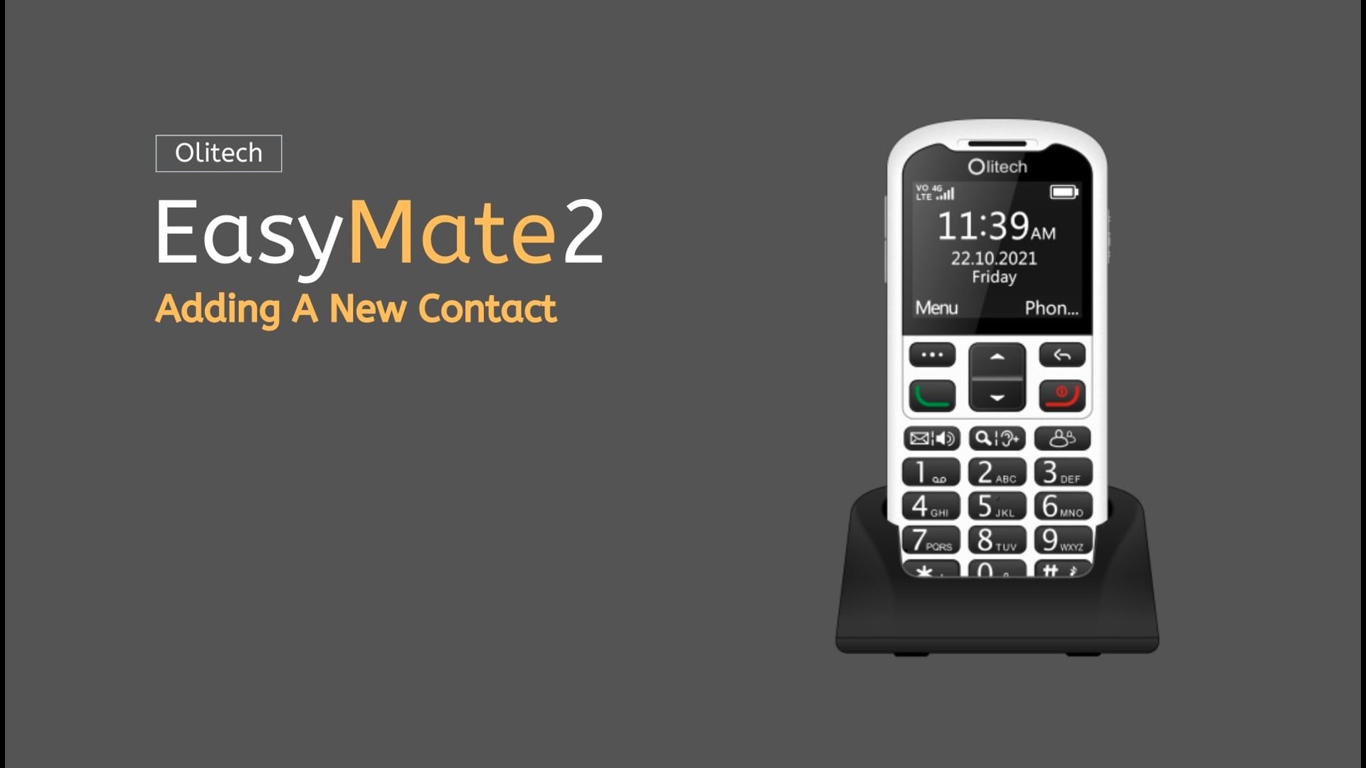 Olitech EasyMate 2 - Adding A New Contact