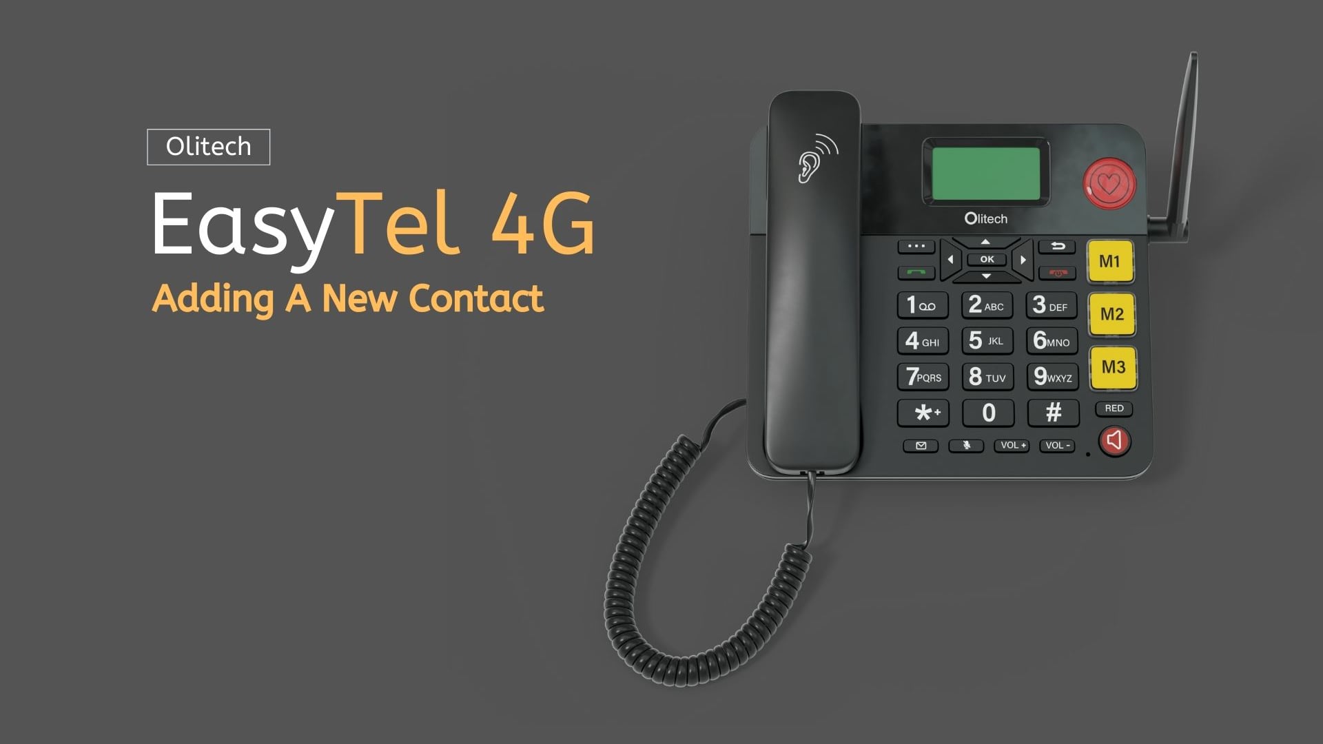 Olitech EasyTel 4G - Adding A Contact