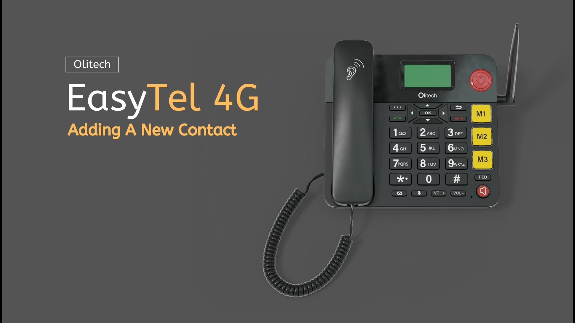 Olitech EasyTel 4G - Adding A Contact